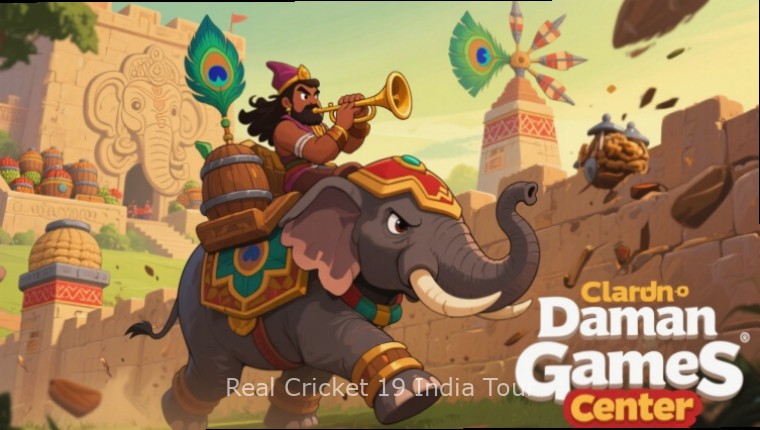 Real Cricket 19 India Tour Gameplay - IPL Match Real Cricket 19 India Tour gameplay screenshot showing a cricket match in progress at Wankhede Stadium